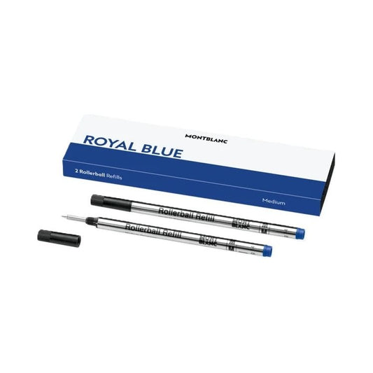 MONTBLANC MONTBLANC Mod. ROYAL  BLUE - REFILLS  ROLLER BALL PEN - MEDIUM  - 2 PCS FASHION ACCESSORIES montblanc-mod-royal-blue-refills-roller-ball-pen-medium-2-pcs