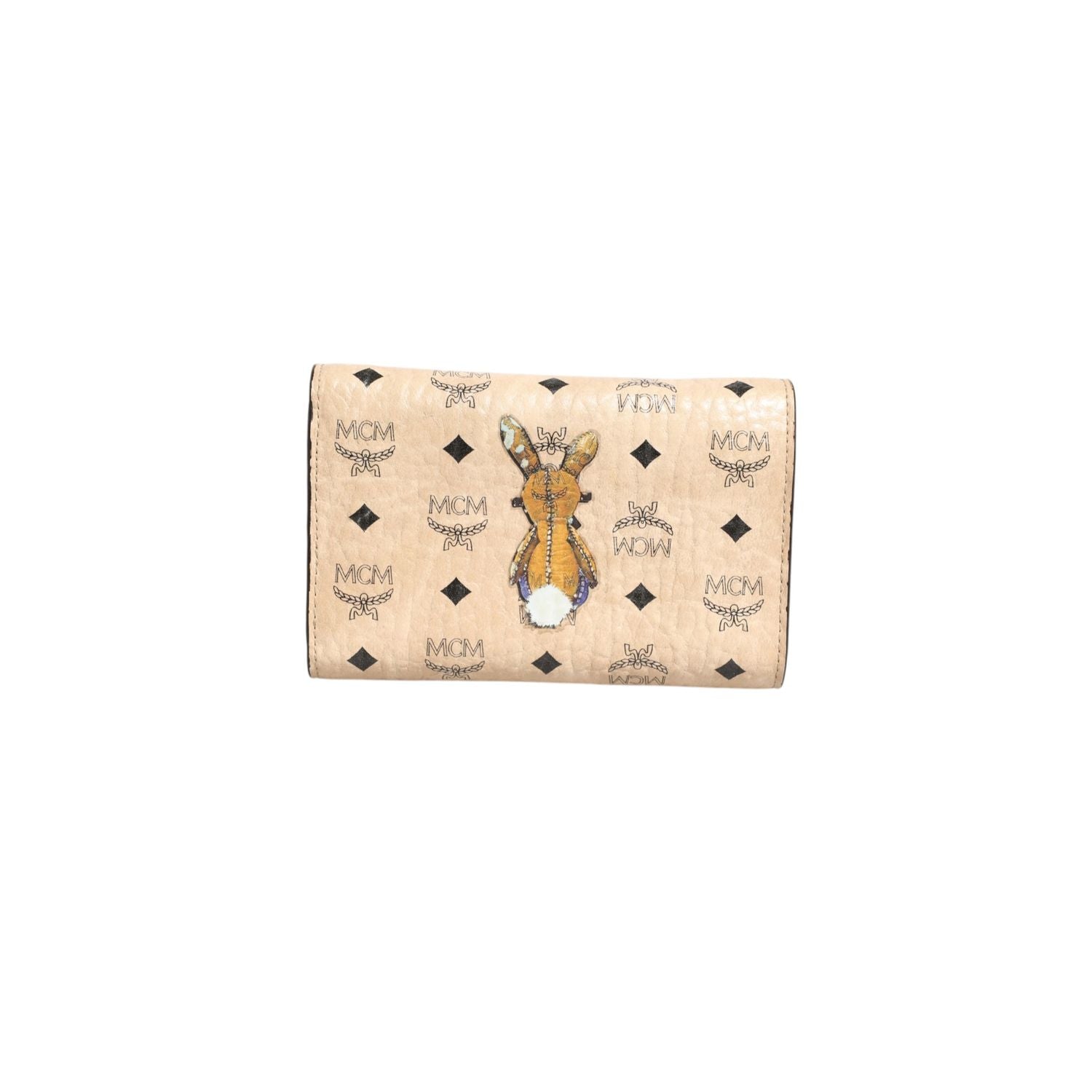 MCM Visetos Rabbit Compact Wallet