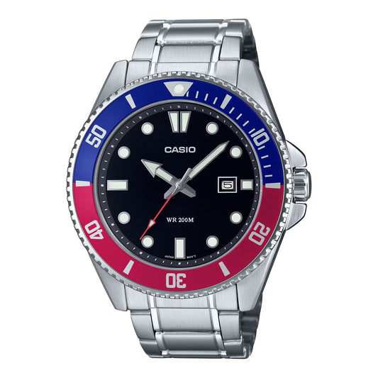 CASIO COLLECTION Mod. DIVER DATE 200M - BLACK Gent,READY STOCKED WATCHES,Wristwatch