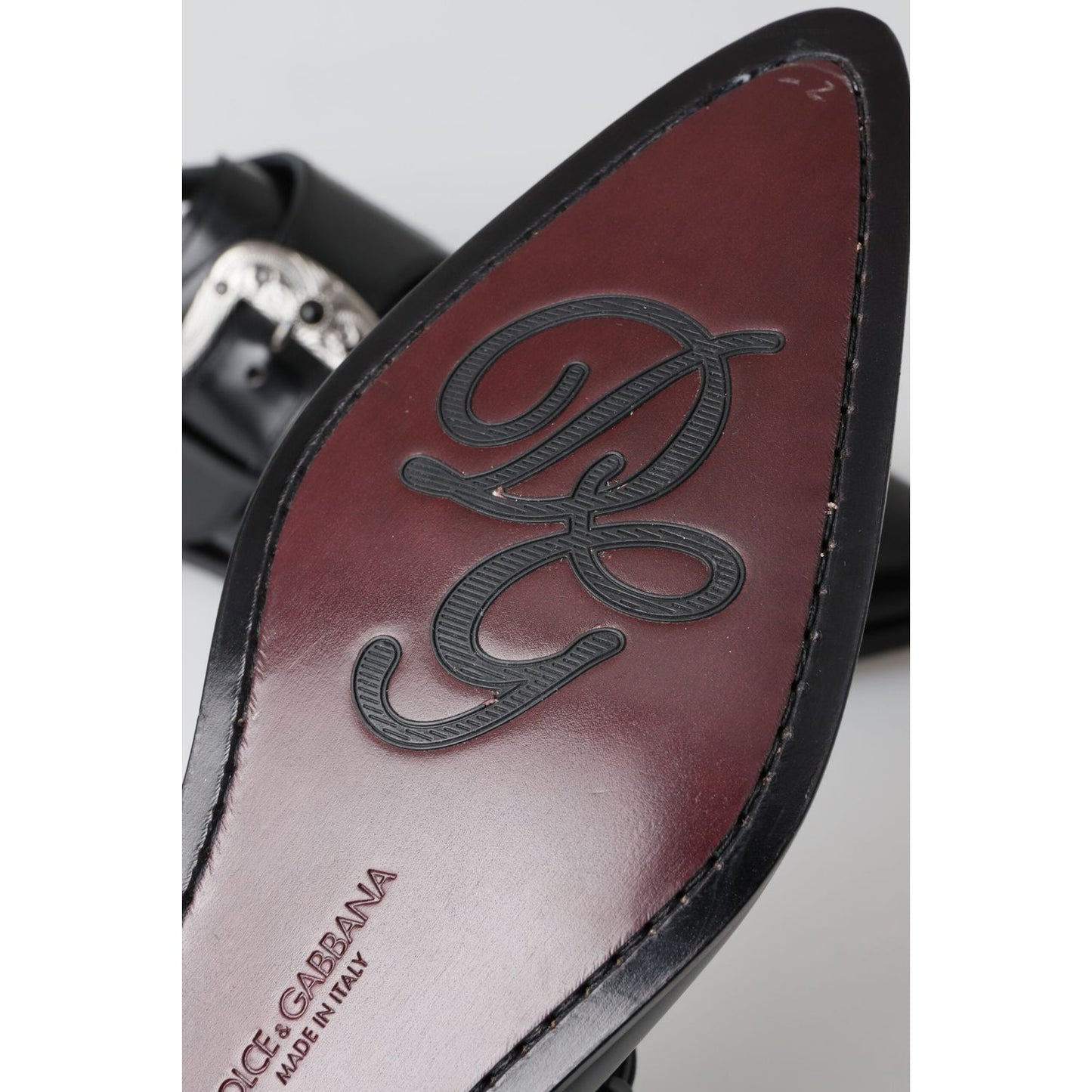 Dolce & Gabbana Elegant Black Leather Monk Strap Shoes black-leather-monk-strap-dress-formal-shoes