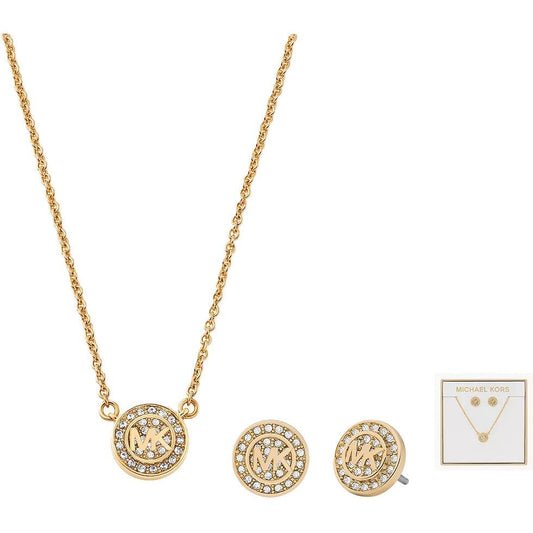 MICHAEL KORS JEWELS MICHAEL KORS JEWELS Mod. LOGO - Special Pack Necklace + Earrings DESIGNER FASHION JEWELLERY michael-kors-jewels-mod-logo-special-pack-necklace-earrings