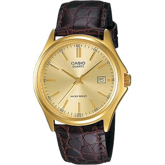 CASIO COLLECTION Mod. DATE LEATHER - GOLD-0
