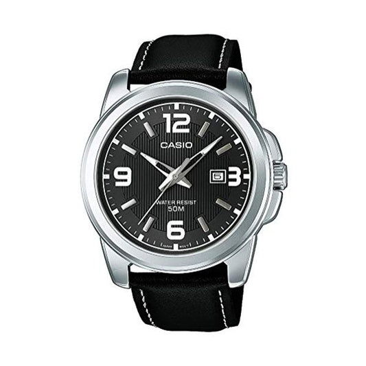CASIO COLLECTION Mod. BOLD DATE - LEATHER. BLACK-0