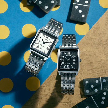 CASIO COLLECTION Mod. TANK - STEEL, WHITE-1