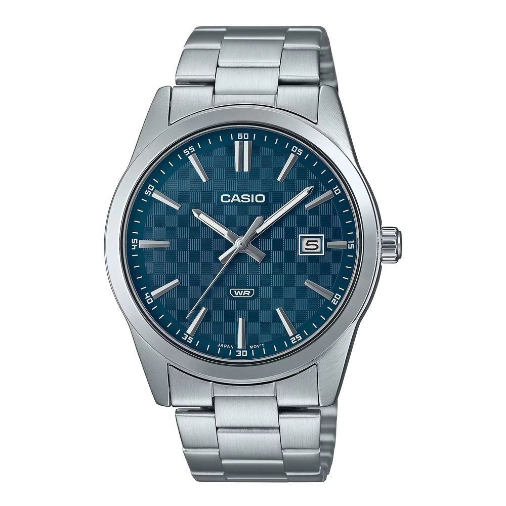 CASIO COLLECTION Mod. DATE - CARBON LOOK - PETROL BLUE