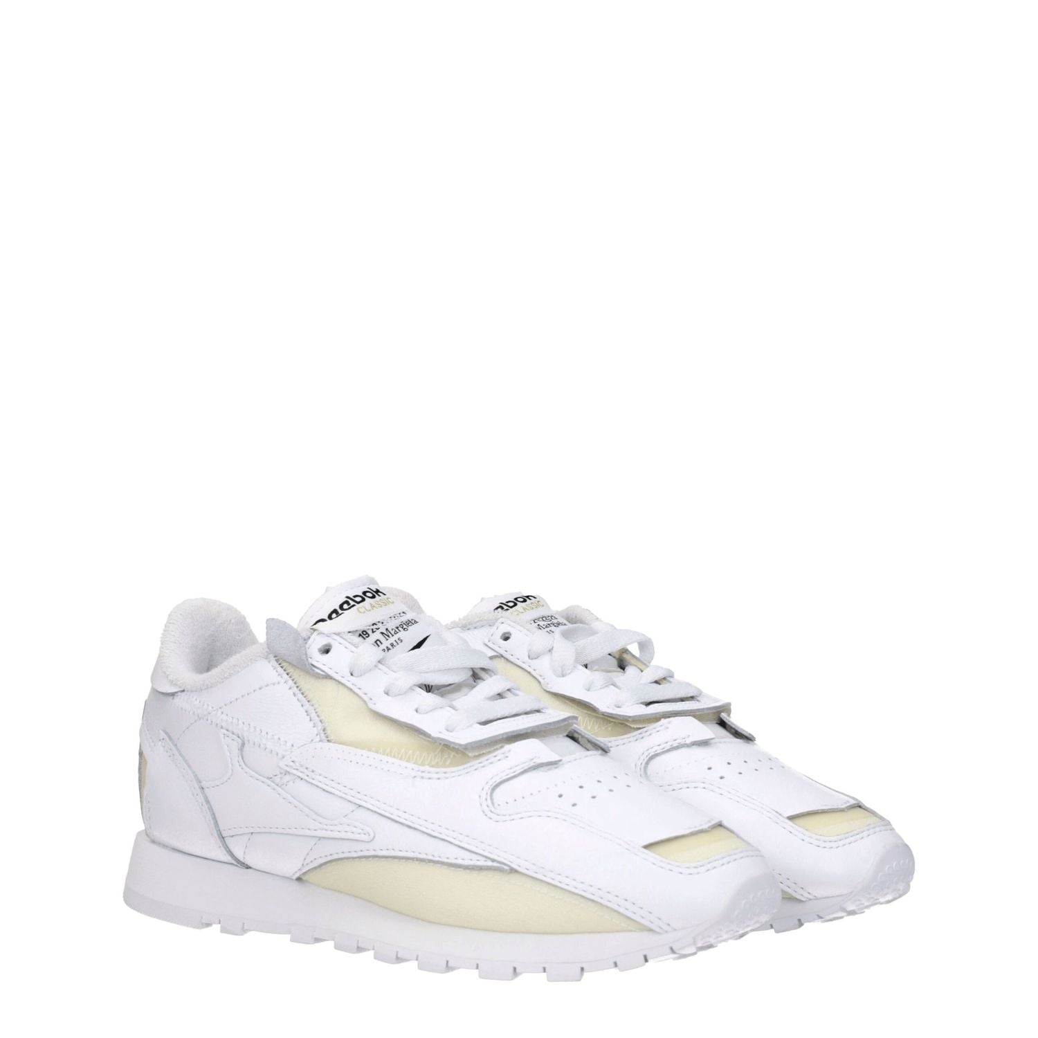 Maison Margiela White Leather Athletic Sneakers