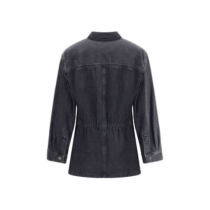 Marant Etoile Gray Cotton Denim Jacket