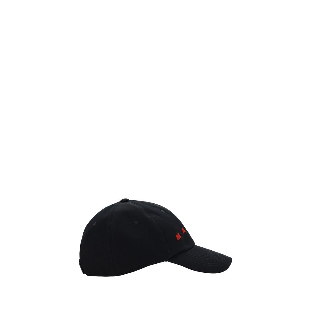 Marni Black Cotton Cap (Baseball Hat) Marni