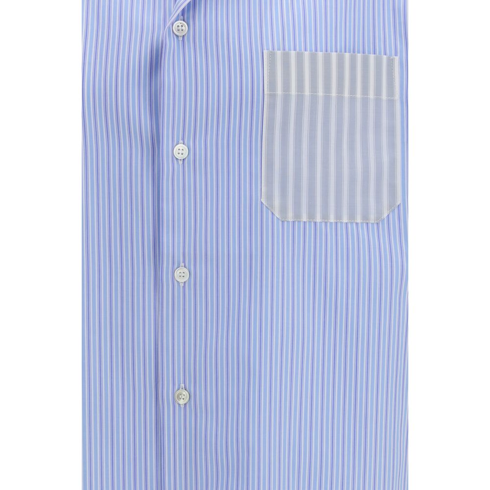 Marni Blue Cotton Pattern Shirt 1728,72470364320,Blue,Clothing,IT46 | S,IT50 | L,IT52 | XL,Marni,Men,New with tags,Pattern - Shirts - Clothing,Shirts - Clothing,Shortsleeve - Shirts - Clothing