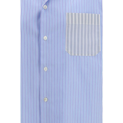 Marni Blue Cotton Pattern Shirt 1728,72470364320,Blue,Clothing,IT46 | S,IT50 | L,IT52 | XL,Marni,Men,New with tags,Pattern - Shirts - Clothing,Shirts - Clothing,Shortsleeve - Shirts - Clothing