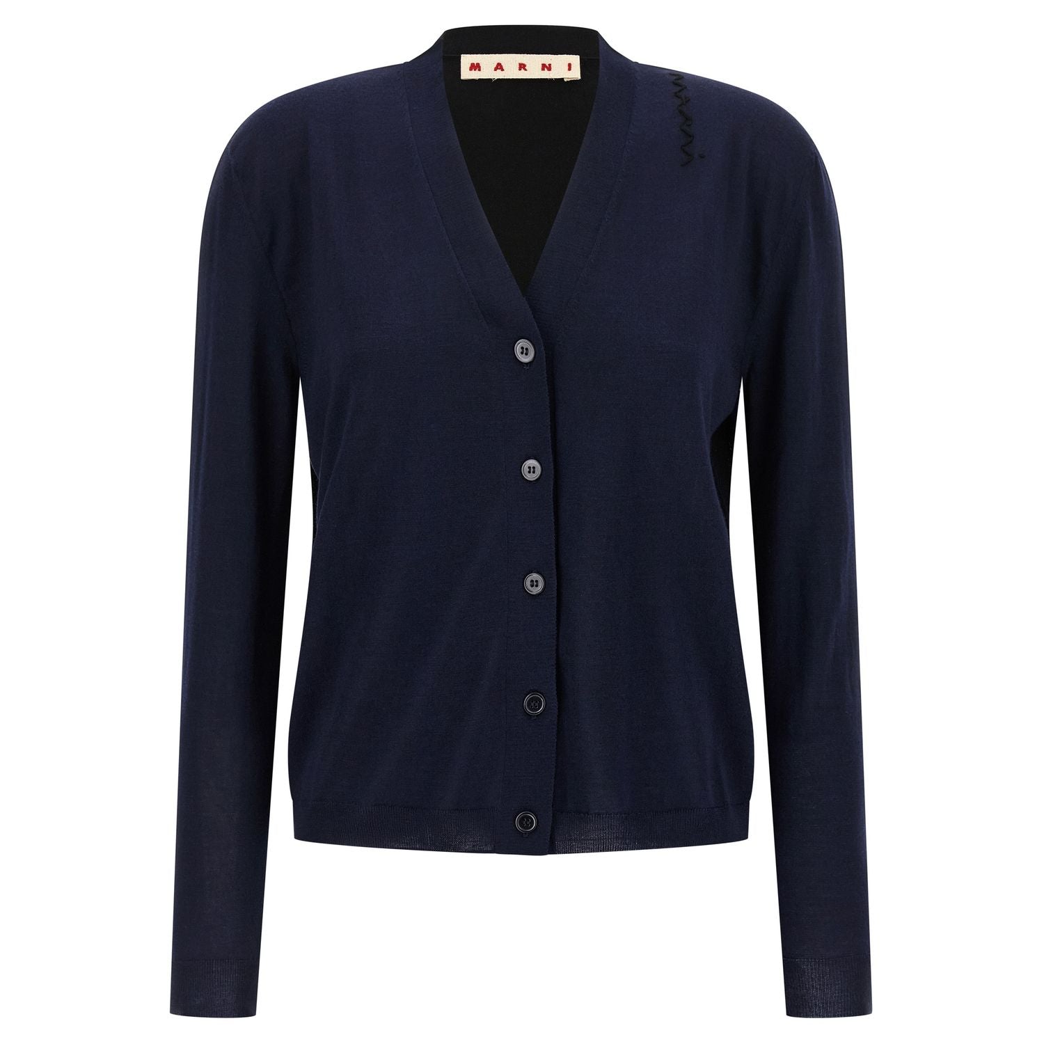 Marni Multicolor Virgin Wool Cardigan