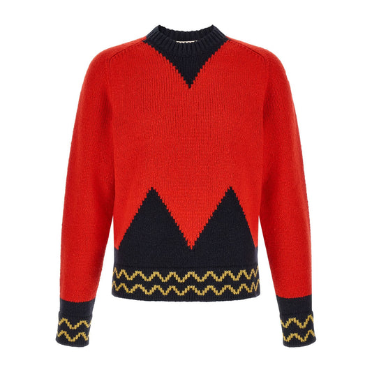 Marni Red Wool Cardigan