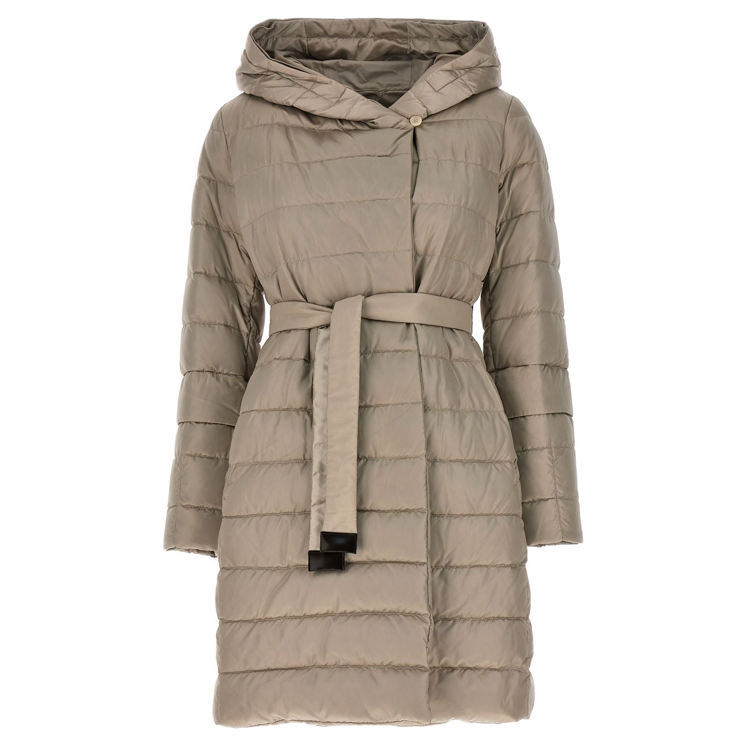 Max Mara Beige Polyamide Full-Length Jacket