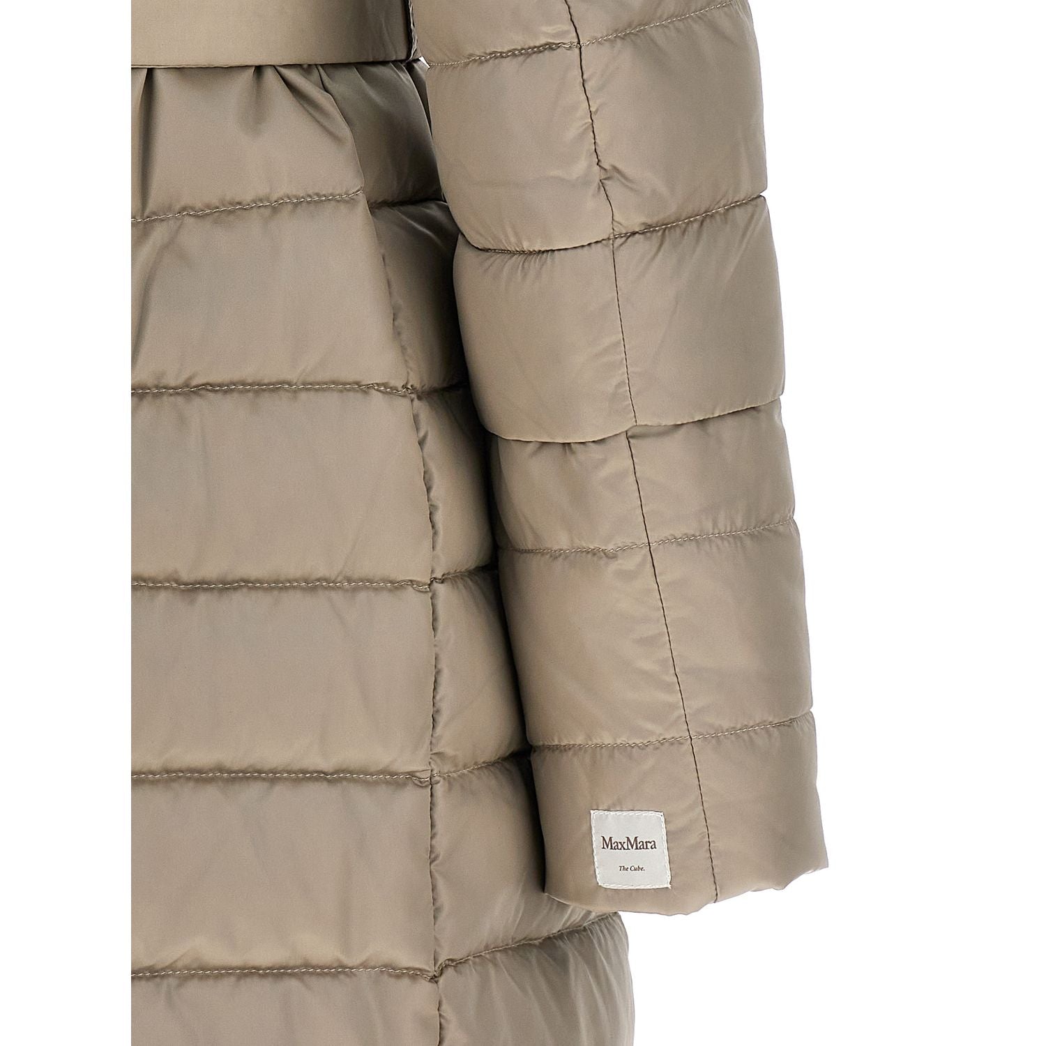 Max Mara Beige Polyamide Full-Length Jacket