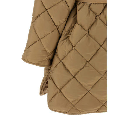 Max Mara Beige Polyester Full-Length Jacket