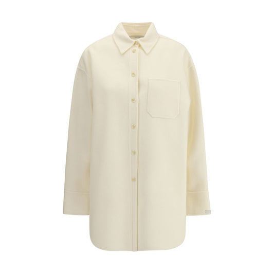 Max Mara Beige Wool Shirt 1728,72470364320,Beige,Clothing,IT40 | M,Max Mara,New with tags,Shirts - Clothing,Women