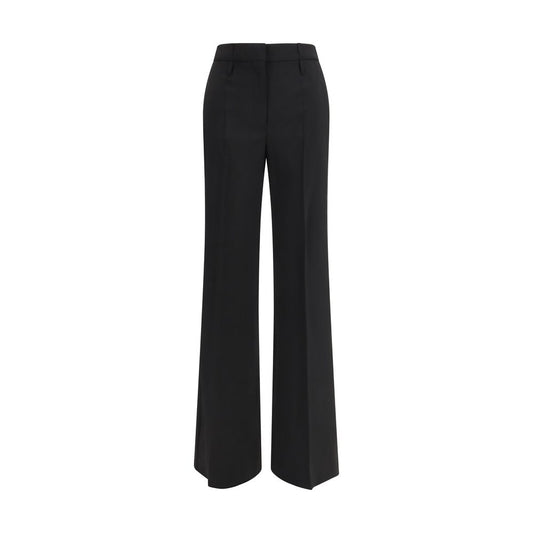 Max Mara Black Fleece Wool Flared Pants 1728,72470364320,Black,Clothing,Flared Pants - Pants - Clothing,IT38 | S,IT42 | L,Max Mara,New with tags,Pants - Clothing,Women