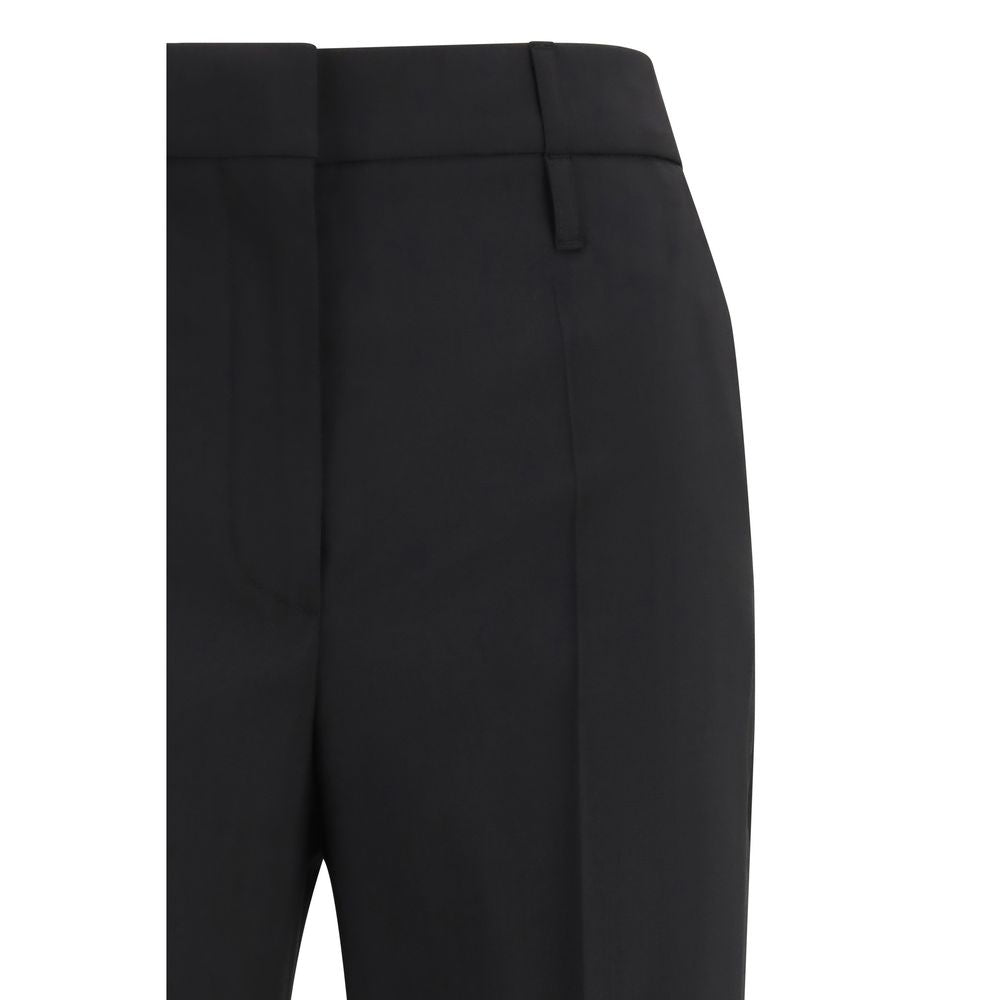 Max Mara Black Fleece Wool Flared Pants 1728,72470364320,Black,Clothing,Flared Pants - Pants - Clothing,IT38 | S,IT42 | L,Max Mara,New with tags,Pants - Clothing,Women