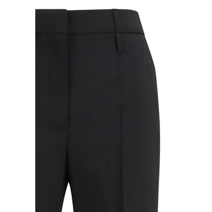 Max Mara Black Fleece Wool Flared Pants 1728,72470364320,Black,Clothing,Flared Pants - Pants - Clothing,IT38 | S,IT42 | L,Max Mara,New with tags,Pants - Clothing,Women