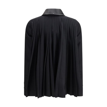 Max Mara Black Polyester Pattern Shirt