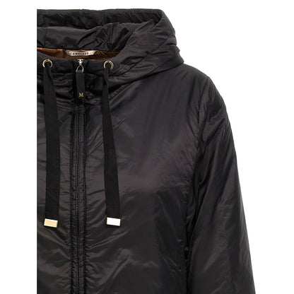 Max Mara Black Polyester Shell Jacket