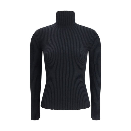 Max Mara Black Wool Long Sleeve T-Shirt Max Mara
