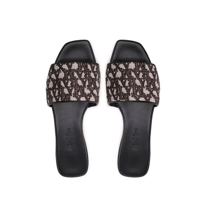 Max Mara Brown Polyamide Slides