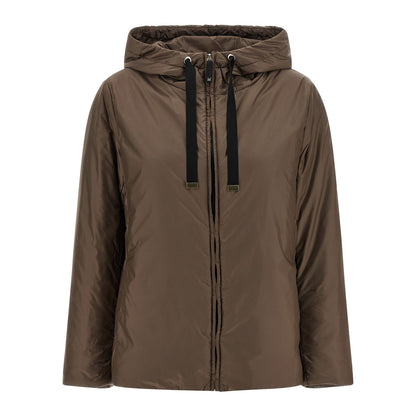 Max Mara Brown Polyester Full-Length Jacket
