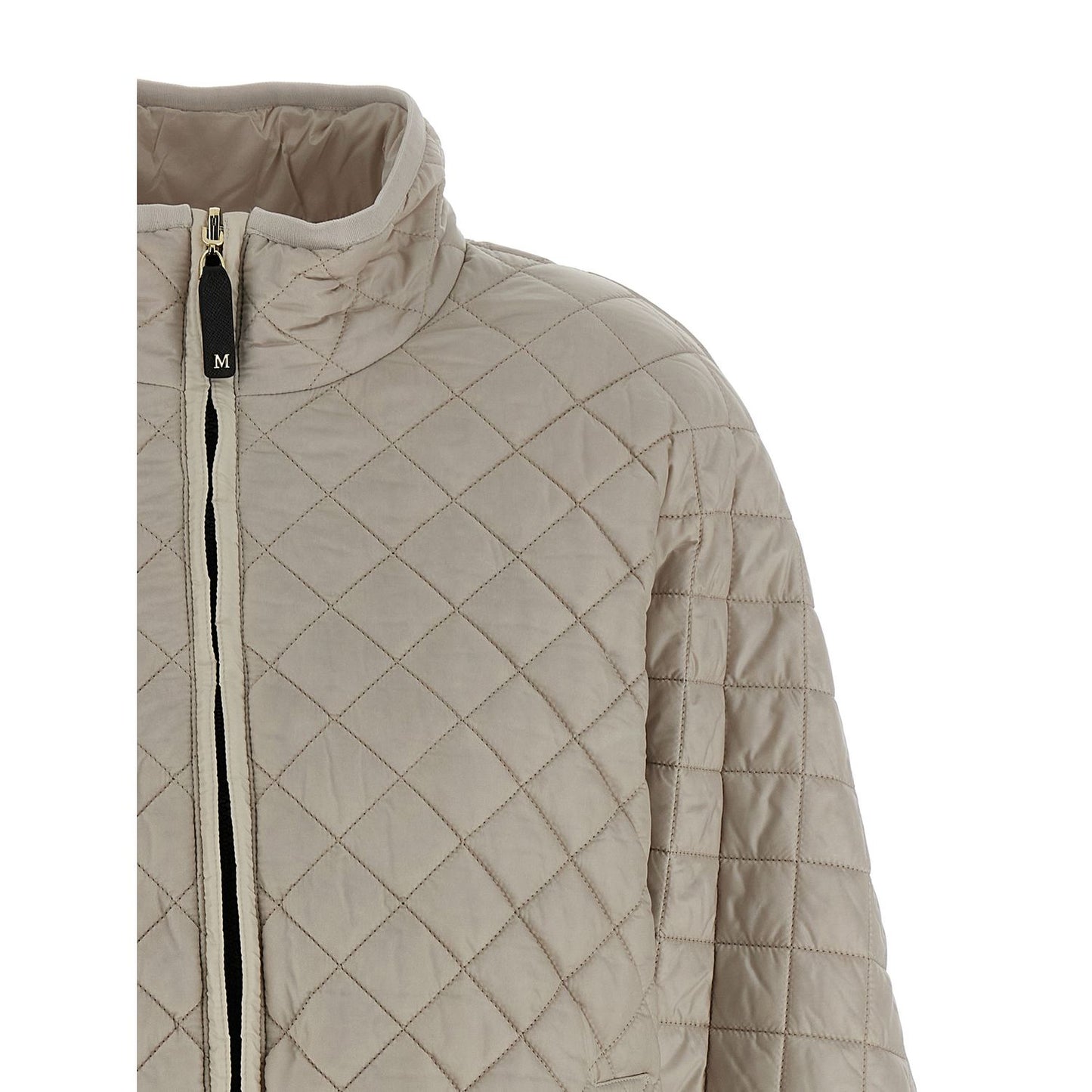 Max Mara Gray Polyester Coat