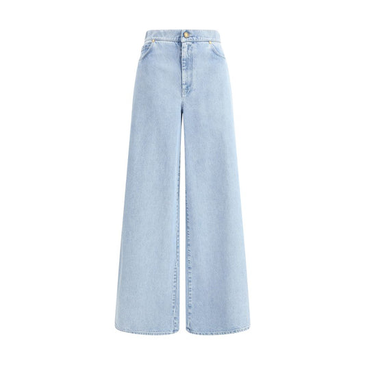 Max Mara Light Blue Cotton Jeans Denim