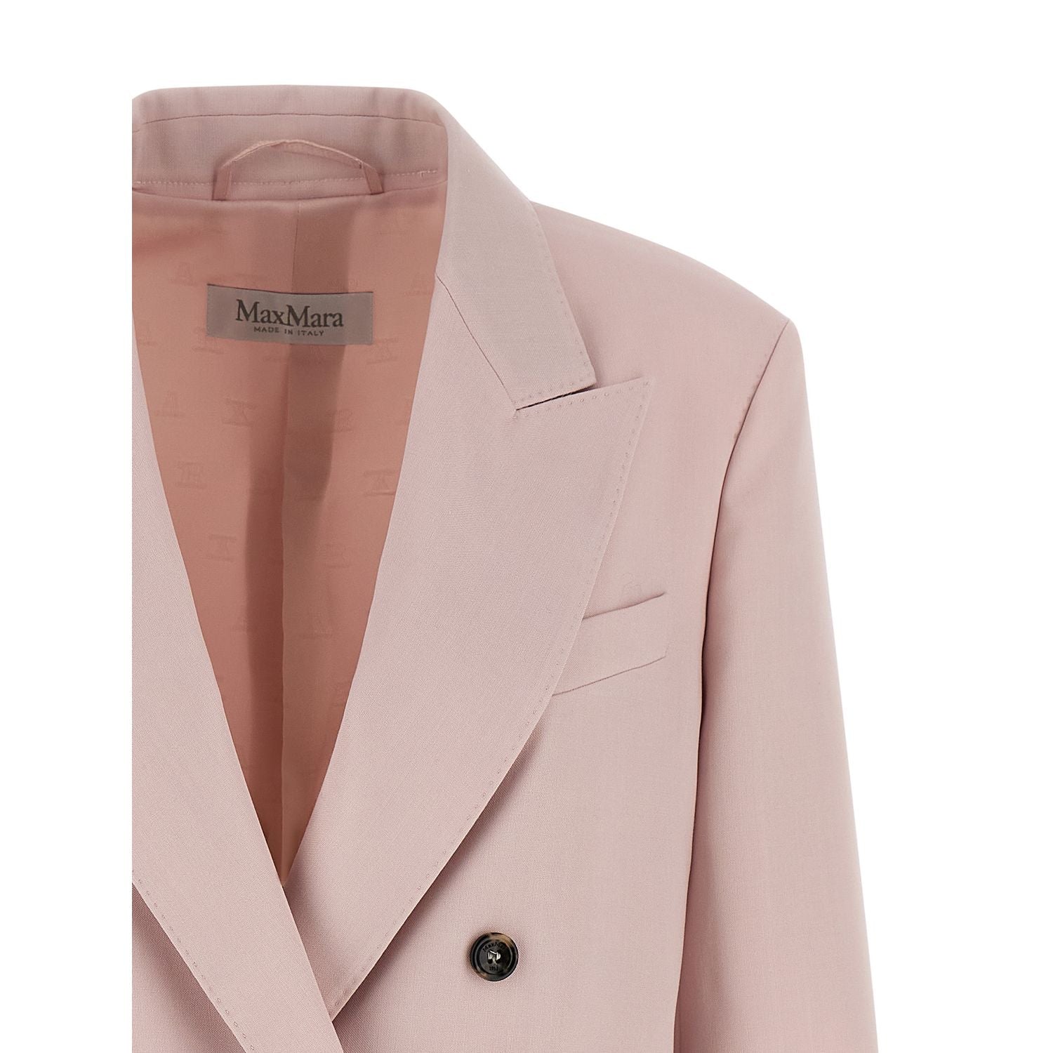 Max Mara Multicolor Virgin Wool Blazer