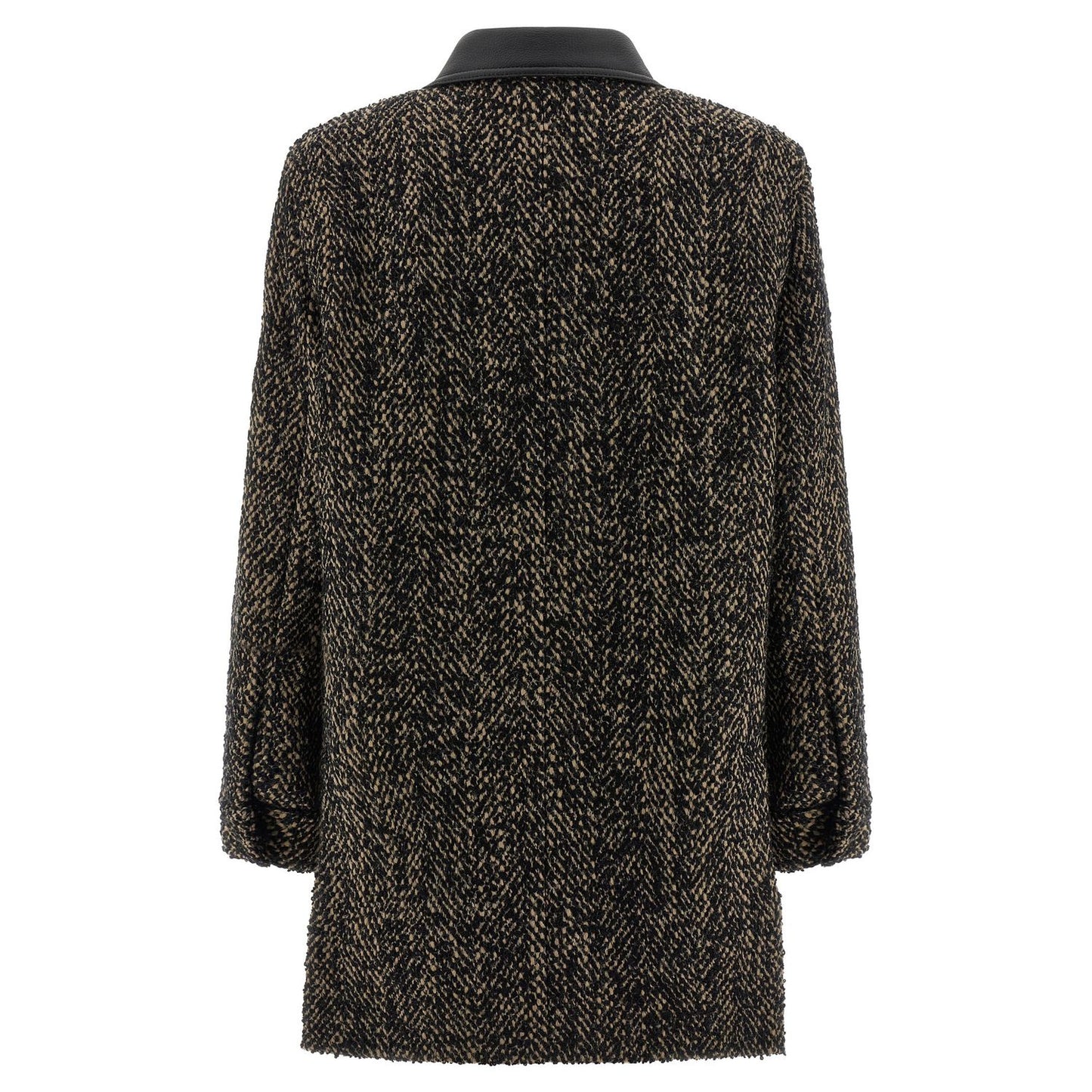 Max Mara Multicolor Virgin Wool Shell Jacket