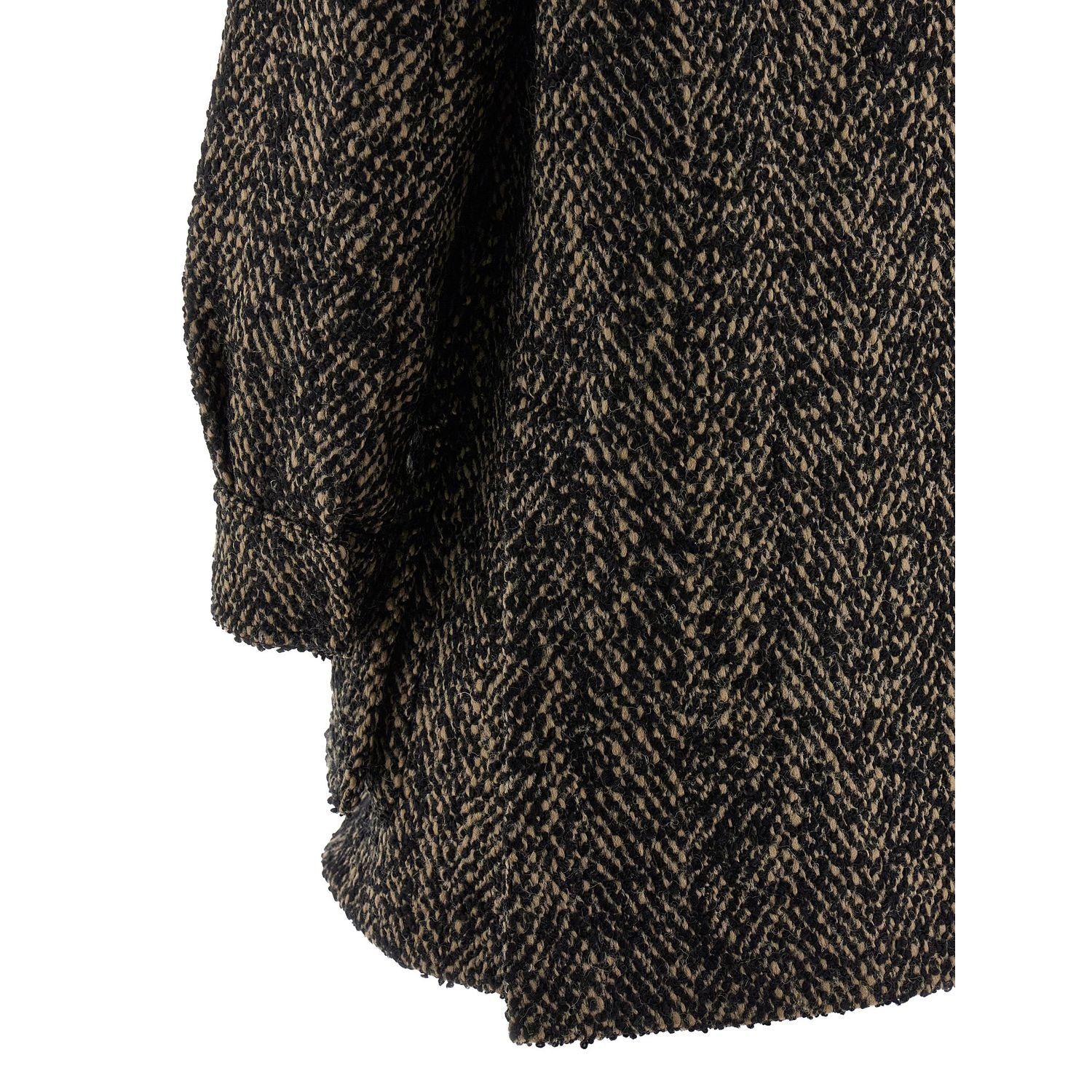 Max Mara Multicolor Virgin Wool Shell Jacket