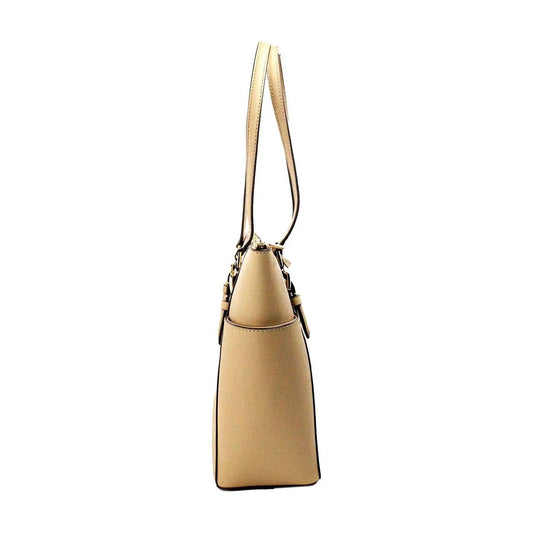 Michael Kors | Charlotte Camel Large Leather Top Zip Tote Bag Purse| McRichard Designer Brands   