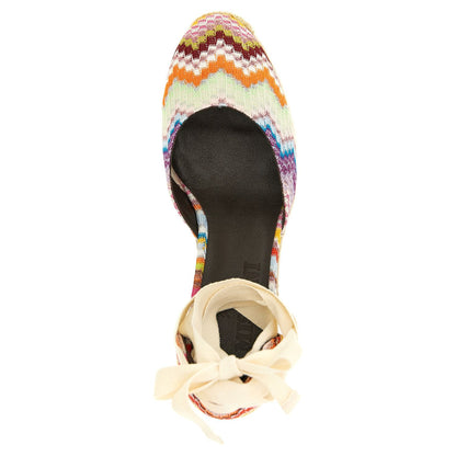 Missoni Multicolor Cowhide Wedge Sandals