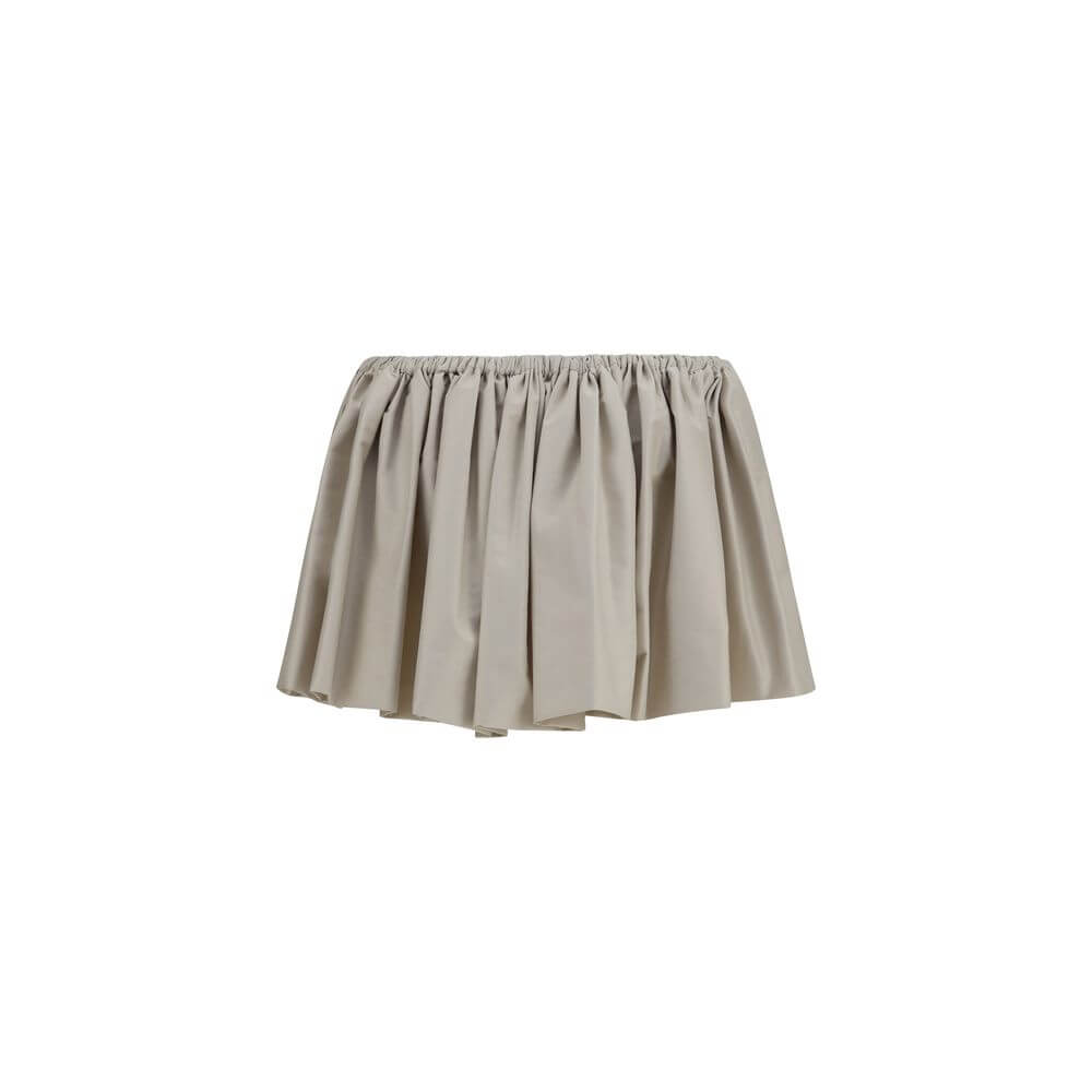 Miu Miu Beige Polyester Mini Skirt