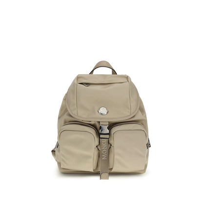 Moncler Beige Polyamide Backpack 1728,72470364320,Backpacks - Bags,Bags,Beige,Moncler,New with tags,Women
