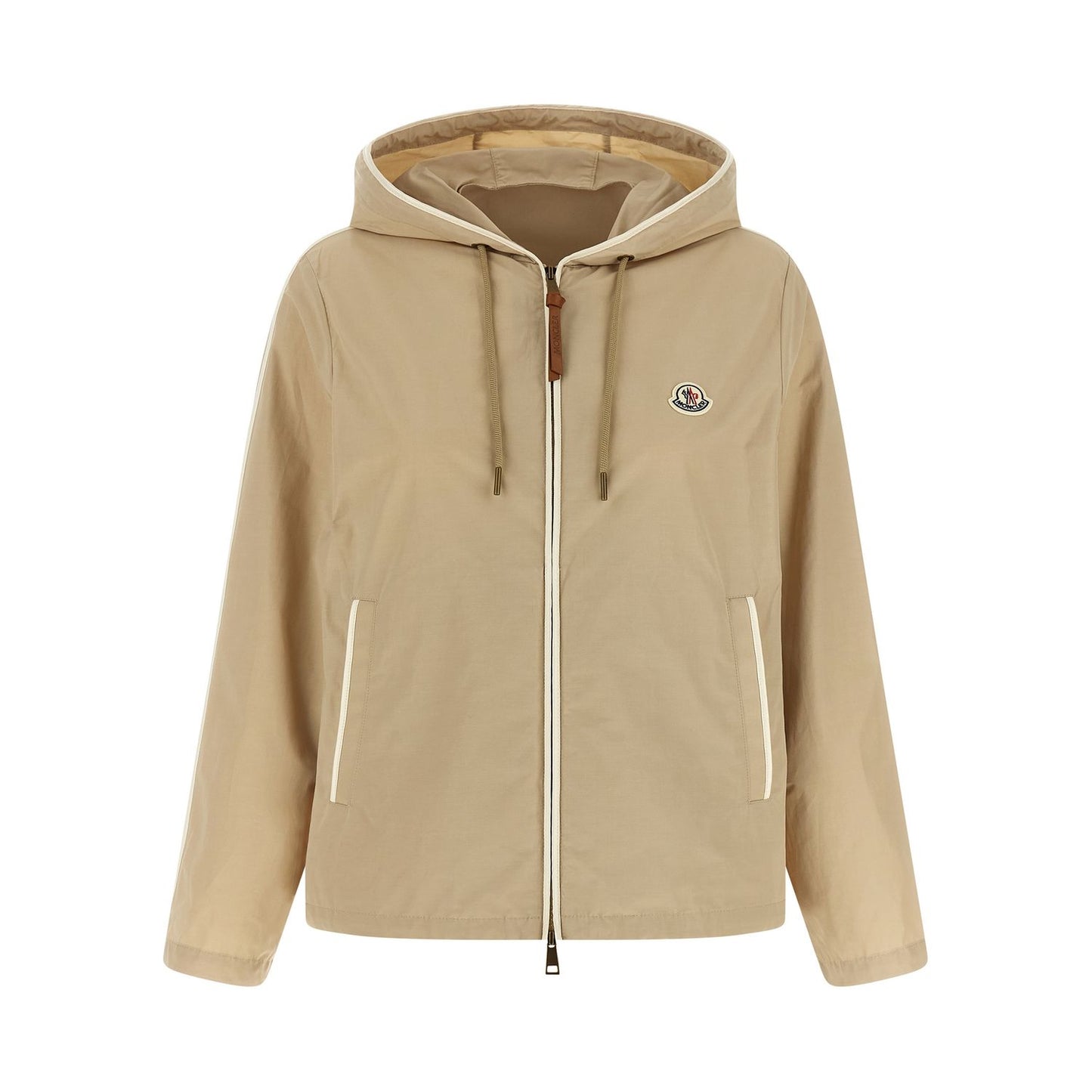 Moncler Beige Polyester Shell Jacket