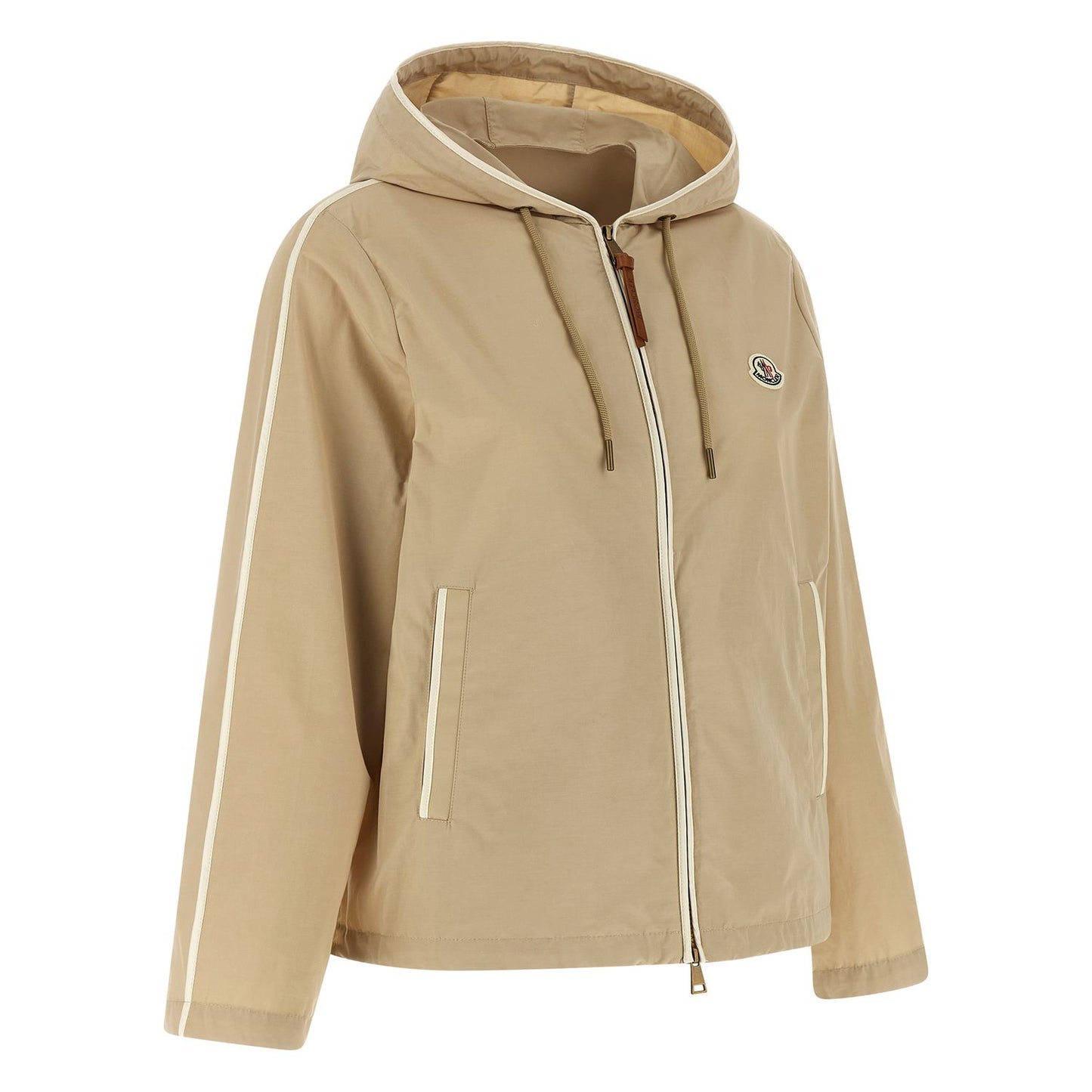 Moncler Beige Polyester Shell Jacket