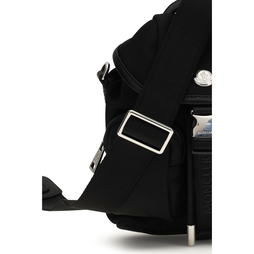 Moncler Black Polyamide Backpack 1728,72470364320,Backpacks - Bags,Bags,Black,Moncler,New with tags,Women