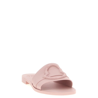 Moncler Multicolor Elastane Slides