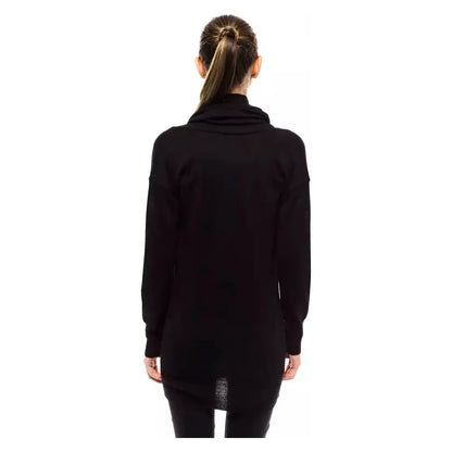 Montana Blu Black Wool Sweater 1728,67465543840,Black,Clothing,IT42|M,Montana Blu,New with tags,Sweaters - Clothing,Sweaters - Women - Clothing,Sweatshirts - Sweaters - Clothing,Women,Women - Clothing