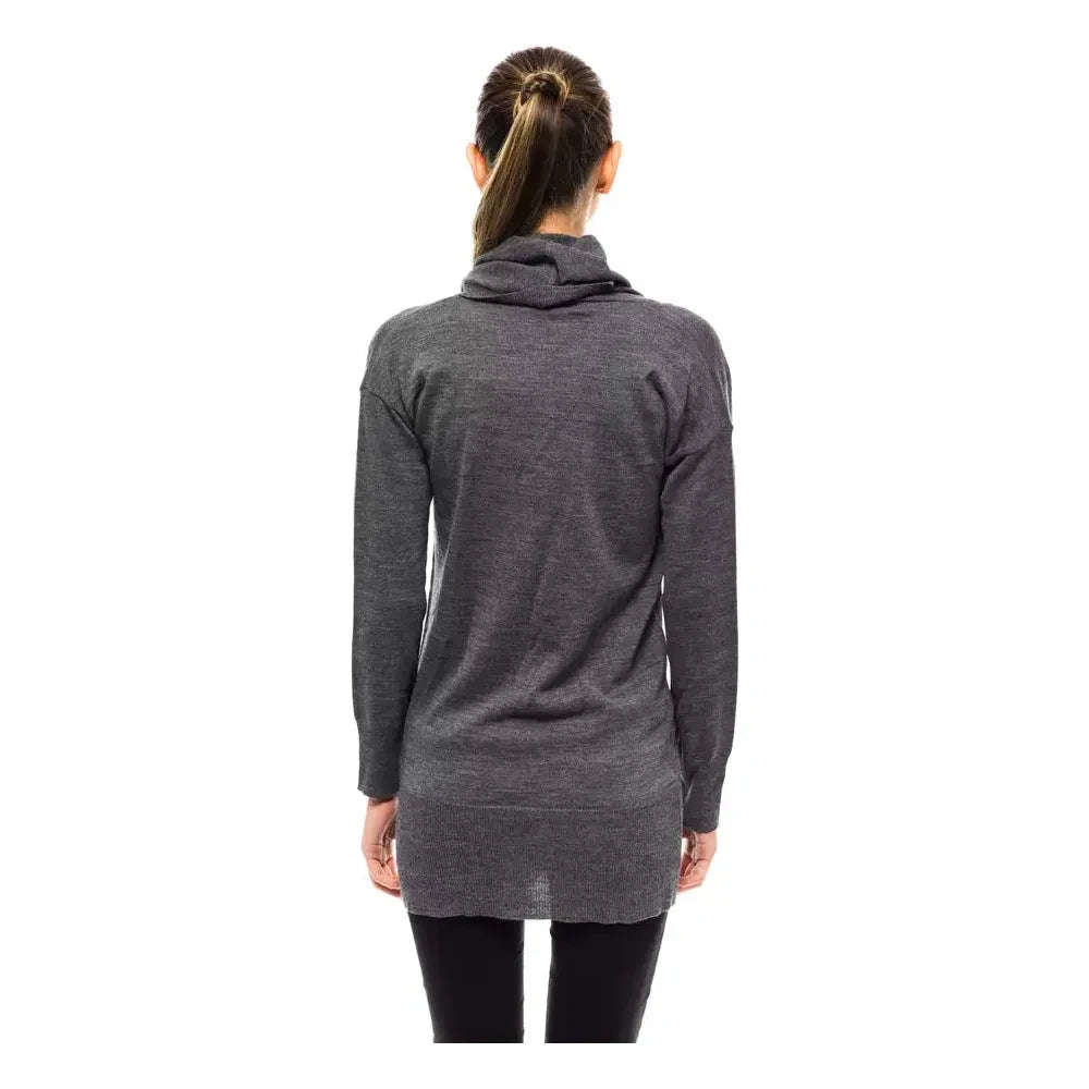 Montana Blu Gray Wool Women Sweater 1728,67345744032,Clothing,Gray,IT42|M,IT44|L,IT46|XL,IT48|XXL,Montana Blu,New with tags,Sweaters - Clothing,Sweaters - Women - Clothing,Sweatshirts - Sweaters - Clothing,Women,Women - Clothing