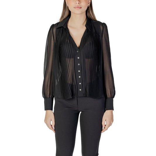Morgan De Toi Black Polyester Blouse Morgan De Toi