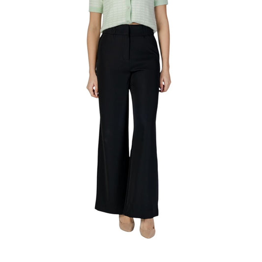Morgan De Toi Black Polyester Casual Pants Morgan De Toi