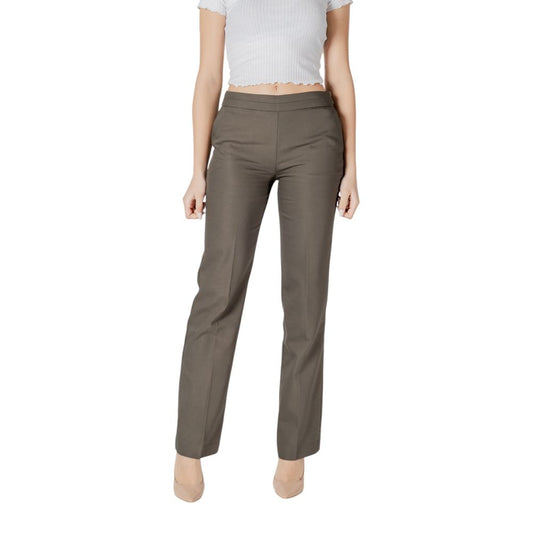 Morgan De Toi Green Cotton Casual Pants Morgan De Toi