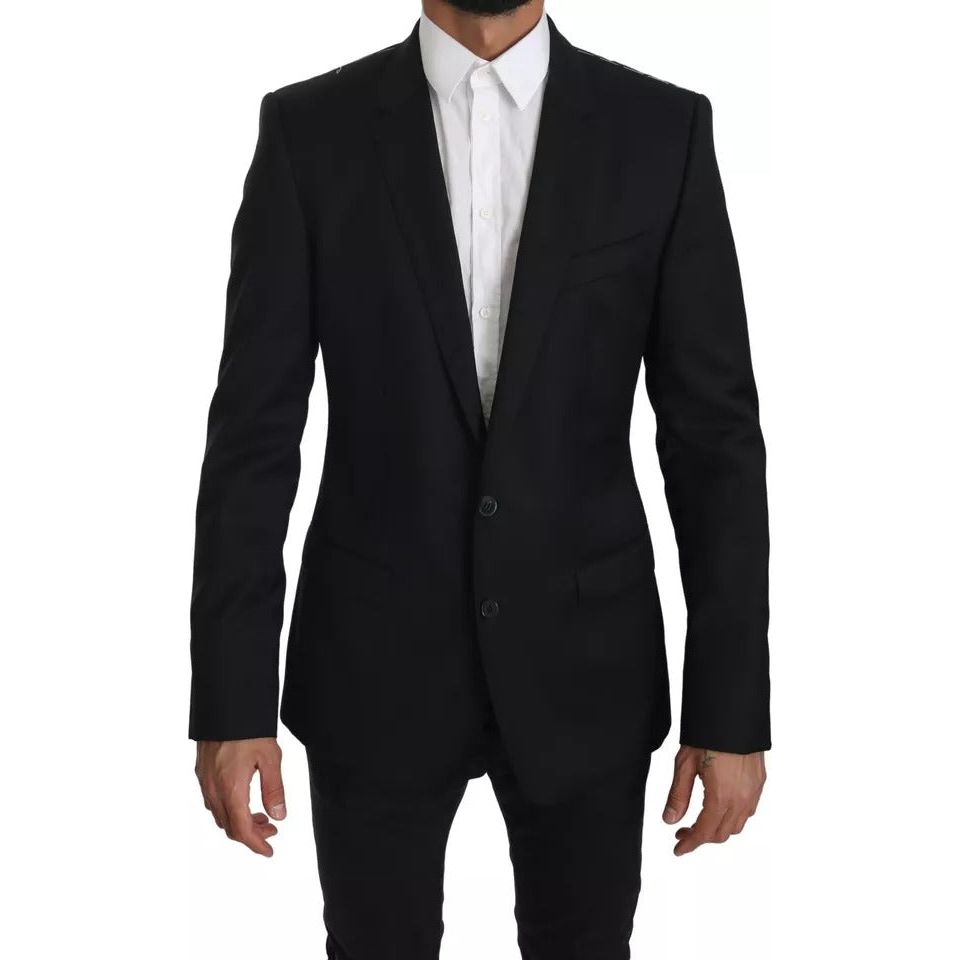 Dolce & GabbanaBlack Slim Jacket Coat Blazer MARTINIMcRichard Designer Brands£979.00