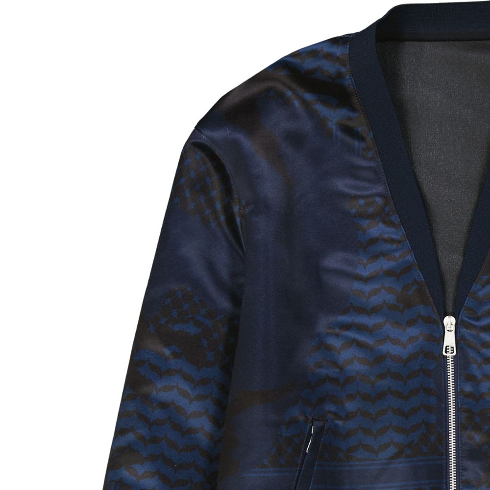 Neil Barrett Blue Polyester Bomber