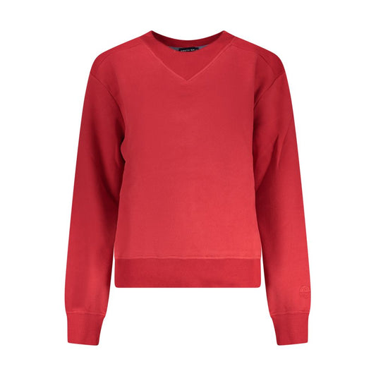 North Sails Red Cotton Women Sweatshirt North Sails