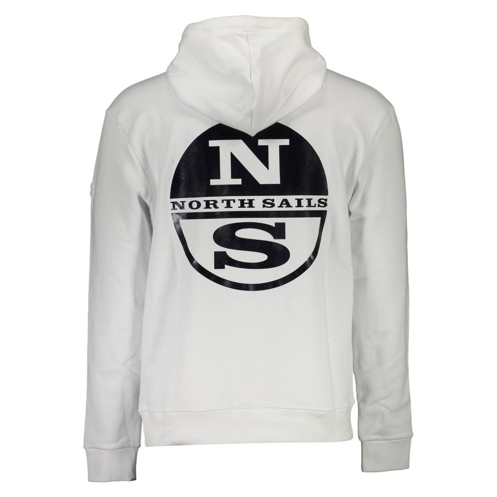 North Sails White Cotton Men's Sweatshirt North Sails